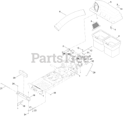 Toro 79396 - Toro 60" Bagger Kit for TimeCutter MX 6050 Mower (SN: 400000000 - 999999999) Bagger Assembly
