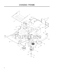 Husqvarna LZ 25 (968999772) - Husqvarna Zero-Turn Mower (2008-05) CHASSIS / FRAME