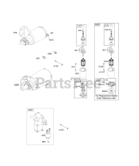 Briggs & Stratton 356777-0110-E1 - Briggs & Stratton Vertical Engine Electric Starter