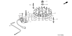 Honda F220 K1 AT2 (FAAJ) - Honda 21" Tiller, Made in Japan (SN: FAAJ-3800001 - FAAJ-3809999) FLYWHEEL + IGNITION COIL
