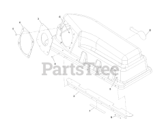 Exmark 116-3001 - Exmark Ultra Vac Bagger for Pioneer Mower (SN: 404314159 - 406294344) (2019) Hood Assembly