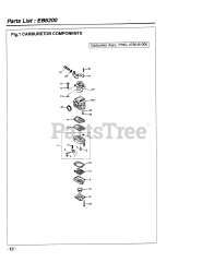 RedMax EB 6200 - RedMax Backpack Blower (SN: 826551 & Above) (1999-03)
