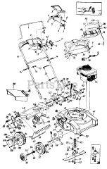 Wizard MTD 3246A19 (121-236E098) - Wizard Walk-Behind Mower (1991) (Western Auto)