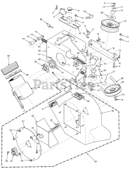 Scag GC-3B (06334) - Scag Fabric 3-Bag Grass Catcher (SN: P3500001 - P3599999) STT-52" / STTII-52" BLOWER HOUSING ASSEMBLY