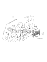 Cub Cadet S6031-KW (53AI8DU6050) - Cub Cadet 60" Tank S Zero-Turn Mower, 31hp Kawasaki Rear Bumper