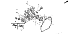 Honda HS621 AS/D (SZAN) - Honda 21" Snow Blower, Made in Japan (SN: SZAN-1130001 - SZAN-1130378) CRANKCASE COVER