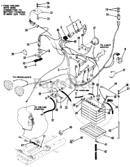 Toro 01-08K803 (C-85) - Toro Garden Tractor (1982) Electrical System-Single Cylinder Models
