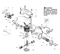 Snapper S 1634 - Snapper Chainsaw, Type 3 Engine Assembly Type 3