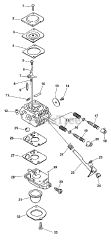 Echo SRM-2110 - Echo String Trimmer (Type 1) Carburetor  S/N: 205482 - 290322, 018530 - 024170