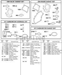 Briggs & Stratton 85462-0272-E2 - Briggs & Stratton Horizontal Engine Kits/Gaskets-Carburetor, Kits/Gaskets-Engine, Kits/Gaskets-Valve