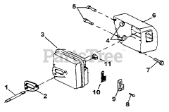 Green Machine 1940 - Green Machine String Trimmer Muffler