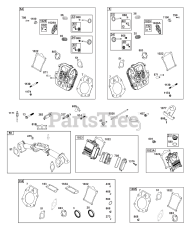 Briggs & Stratton 613377-0001-E1 - Briggs & Stratton Horizontal Engine Cylinder Head Group
