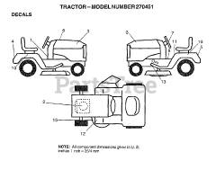 Electrolux/AYP 270451 - Electrolux/AYP Lawn Tractor