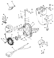 Toro R1-24OE02 (724-Z) - Toro Garden Tractor (SN: 010000001 - 019999999) (1991) Gearcase And Ignition Controls