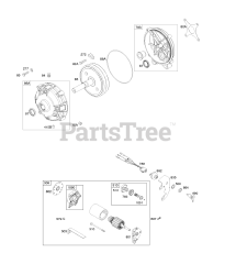 Briggs & Stratton 205352-0549-B1 - Briggs & Stratton Horizontal Engine Electric Starter, Gear Reduction