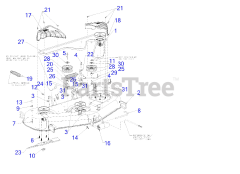 Craftsman 247.204450 (14A7A3ZW099) - Craftsman G8400 Garden Tractor (2016)