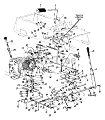 White Outdoor GT-1855 (144-998-190) - White Outdoor 50" Garden Tractor (1994) Tractor Frame