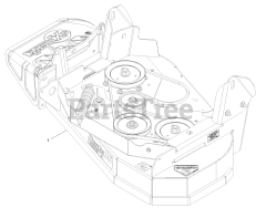 Exmark VTS541KA363CA - Exmark 36" Vantage S-Series Stand-On Mower, Kawasaki, CARB (SN: 313000000 - 313999999) (2013) Complete Deck Assembly