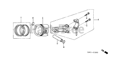 Honda GX200 UT VS17 (GCAHT) - Honda Engine, Made in Thailand (SN: GCAHT-1000001 - GCAHT-9999999) PISTON