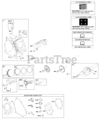 Briggs & Stratton 122012-0133-B1 - Briggs & Stratton Horizontal Engine Camshaft, Crankshaft, Cylinder, Kits/Gaskets Engine, Piston Group