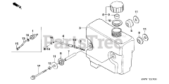 Honda GXV340 UA2 DX3 (GJAMA) - Honda Engine, Made in USA (SN: GJAMA-1000001 - GJAMA-9999999) FUEL TANK