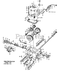 Troy-Bilt 12069 - Troy-Bilt Horse Rear-Tine Tiller (SN: 120690100101 & Above) POWER UNIT TRANSMISSION ASSEMBLIES