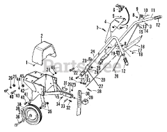 Homelite R-5 (990762) - Homelite Tiller, 5hp