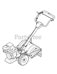 Craftsman 247.29930 (21AB40M1099) - Craftsman Tiller (2010) (Sears)