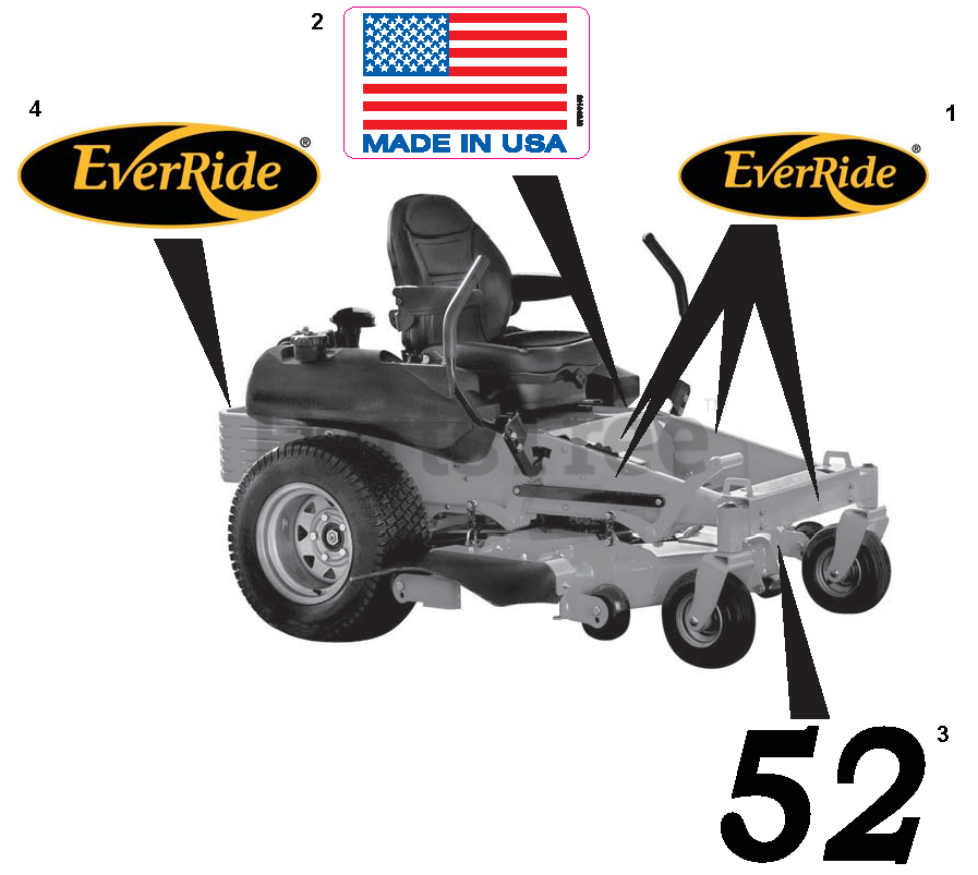 EverRide 991402 (EZKA1948S) - EverRide Hornet 48