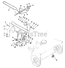 Gravely 45149 - Gravely 36" Snow Blower for 1100 & 1200 Series Tractor