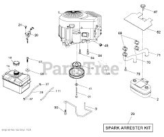 Poulan Pro PB 18VA46 (960420154-00) - Poulan Pro Lawn Tractor (2013-09) ENGINE