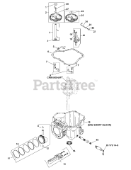Cub Cadet LT 1045 (13BP11CH756) - Cub Cadet 46" Lawn Tractor (2007 & Before) Kohler SV600-0217 Crankcase