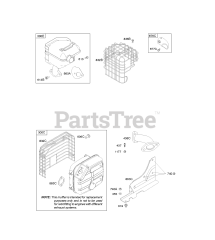 Briggs & Stratton 216317-0112-E9 - Briggs & Stratton Horizontal Engine Exhaust System