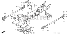 Honda H5518 NA2/D (TZAC) - Honda Multi-Purpose Tractor, Made in Japan (SN: TZAC-3500001 - TZAC-3599999) FRAME