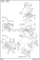 Subaru Robin EH252BS1000 (EH25-2) - Subaru Robin Engine 100 Crankcase