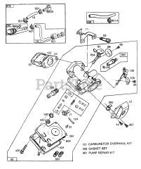 Briggs & Stratton 62033-0642-01 - Briggs & Stratton Horizontal Engine Carburetor Assembly