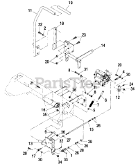 Exmark LZ22KC523 - Exmark 52" Lazer Z Zero-Turn Mower, 22hp Kohler (SN: 190000 - 219999) (1999) Motion Control Levers