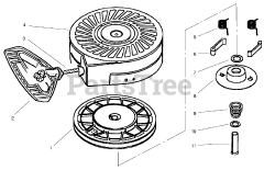 Lawn-Boy 28230 (522 R) - Lawn-Boy 22" Snow Thrower (SN: 007900001 - 007999999) (1997) REWIND STARTER NO. 590707