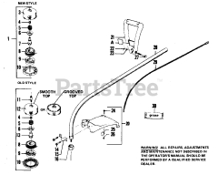 Weed Eater XR 30 - Weed Eater String Trimmer CUTTING HEAD &amp; DRIVE SHAFT