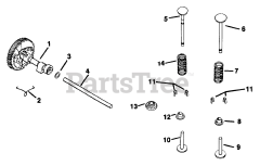 Kohler K181-301027 - Kohler K-Series Engine, Made for H.L. Diehl, 8hp, 6kW Camshaft &amp; Valves7 0207001548