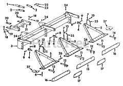 Cub Cadet Accessory - Cub Cadet Sand Trap Rake Blades, Mounting Bracket, Lift, Rake Prong and Support
