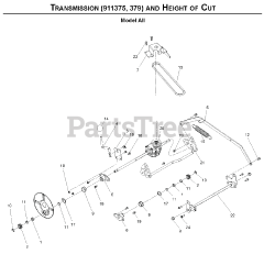 Ariens 911375 (LMSP) - Ariens Razor 21" Self-Propelled Walk-Behind Mower, 175cc Subaru (SN: 000101 - 021068) Tran_HOC