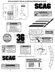 Scag SWZT61-22FSE - Scag 61" Walk-Behind Mower, 22hp Kawasaki (SN: L3800001 - L3899999)