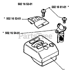 Husqvarna 18 RL - Husqvarna String Trimmer (1988-05) Muffler Assembly