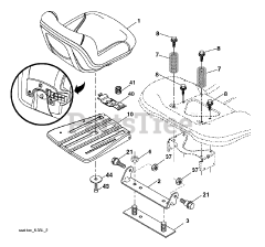 Poulan Pro PB 18VA46 (960420154-00) - Poulan Pro Lawn Tractor (2013-09) SEAT