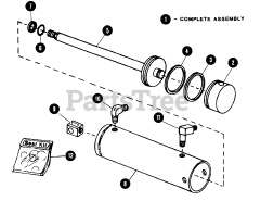 Snapper 1855 (80828) - Snapper Garden Tractor, 18hp Hydraulic Cylinder - Rear Lift Type A - Benton