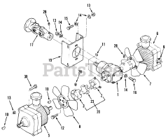 Toro R1-24OE02 (724-Z) - Toro Garden Tractor (SN: 010000001 - 019999999) (1991) Transmission Drive