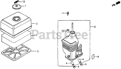 Honda WD20 X C (GX110) - Honda Water Pump, Made in Japan (SN: GX110-1000001 - GX110-9999999) AIR CLEANER
