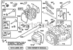 Briggs & Stratton 99772-3650-01 - Briggs & Stratton Vertical Engine Cylinder, Head Assy