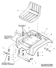 Simplicity 7016 H (1690202) - Simplicity Garden Tractor, 16hp